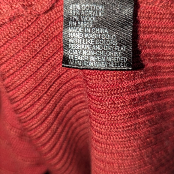 Alex Marie Rust Color Cardigan Sweater Size XL - Picture 7 of 9